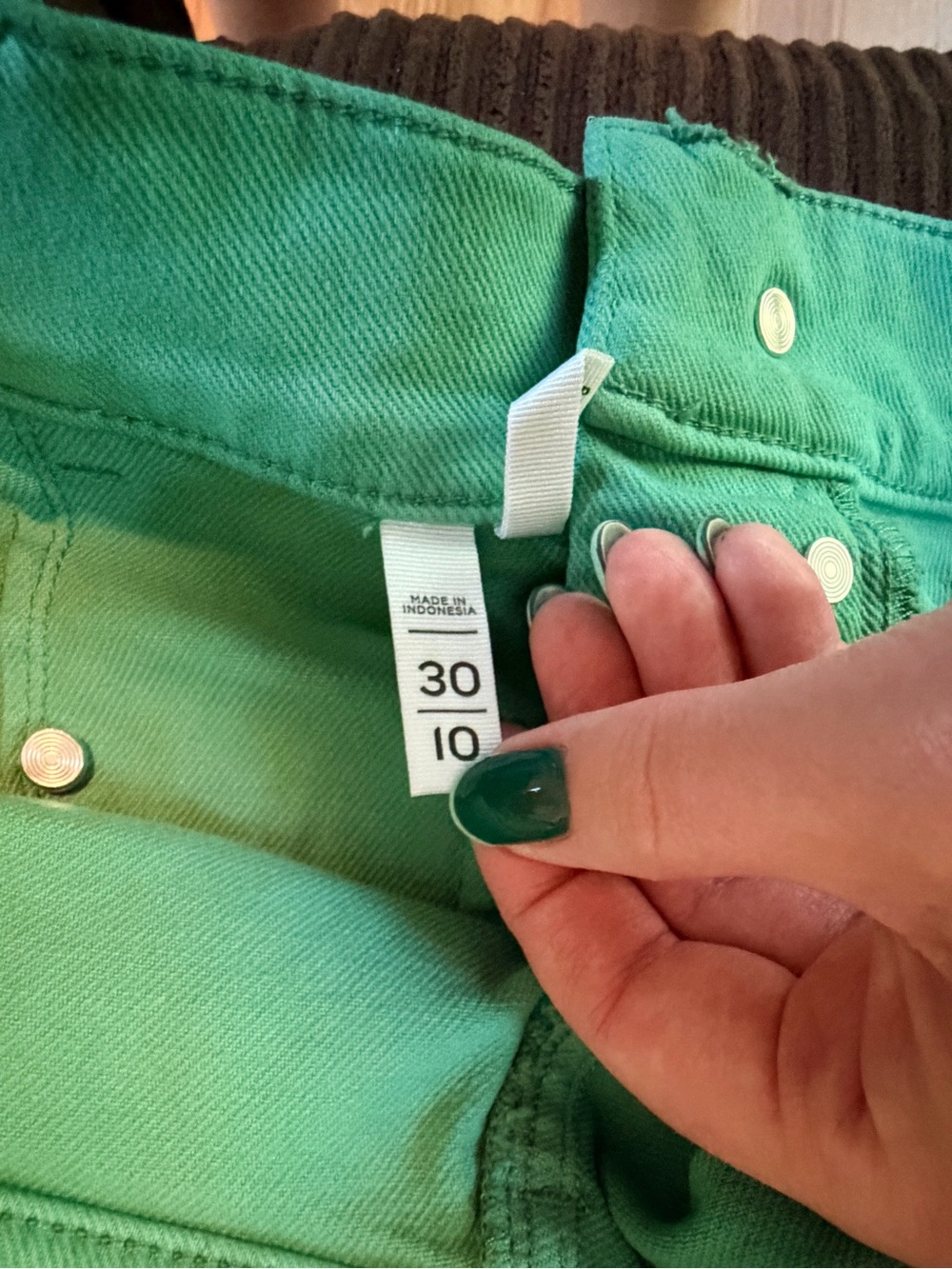 Loft Women’s Mint Green Flare Jeans - Picture 6 of 6